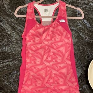 The Northface pink Racerback tank
